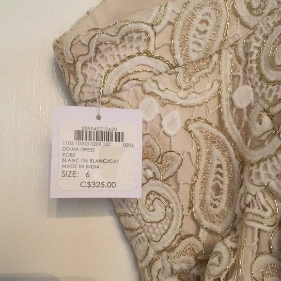 Club Monaco white and gold dress - Picture 4 of 4